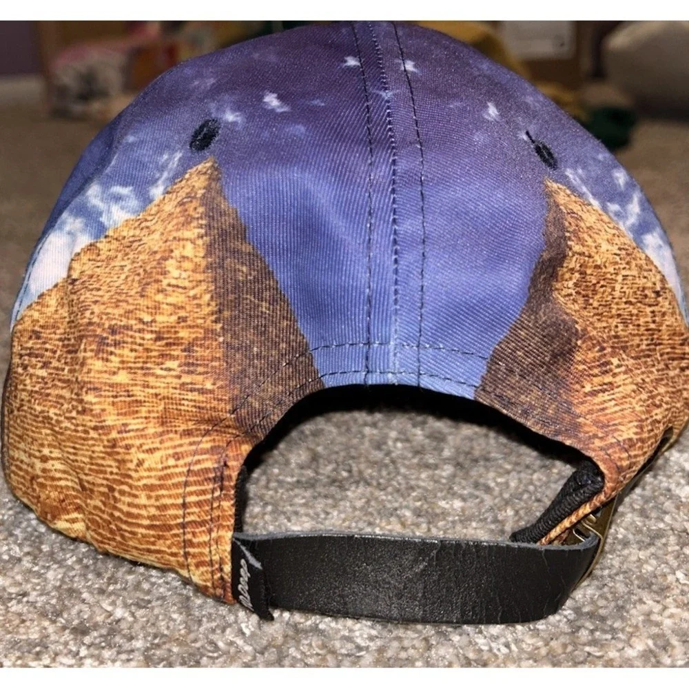 10.Deep Egypt Graphic Pyramid Hat Strapback Adjustable Cap Streetwear Travel